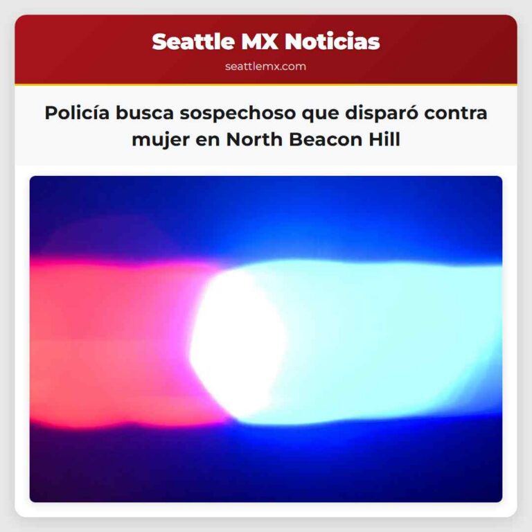 Policía busca sospechoso que disparó contra mujer en North Beacon Hill