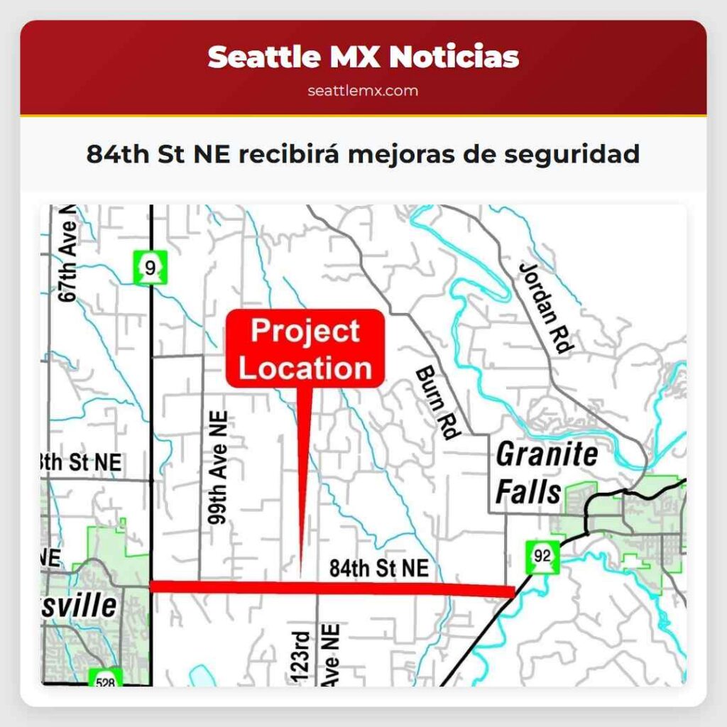 84th St NE recibirá mejoras de seguridad