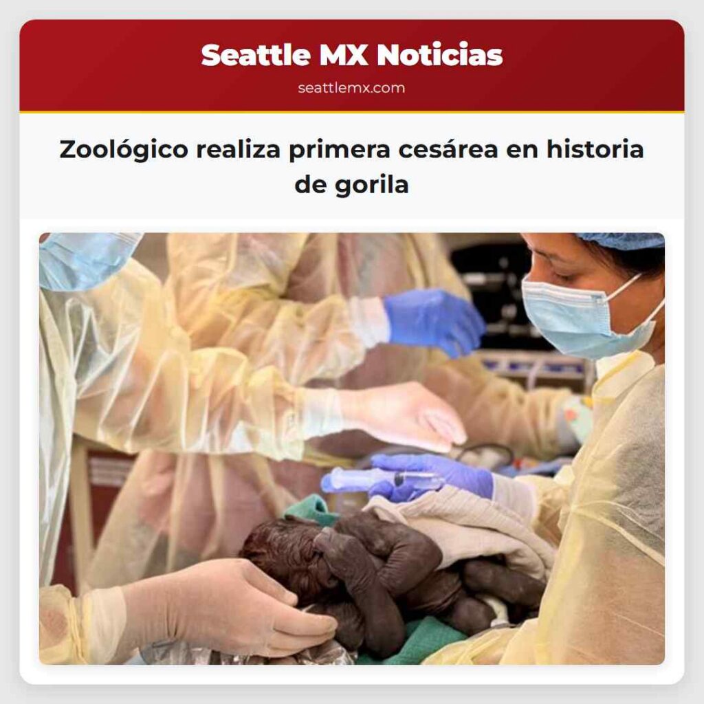 Zoológico realiza primera cesárea en historia de