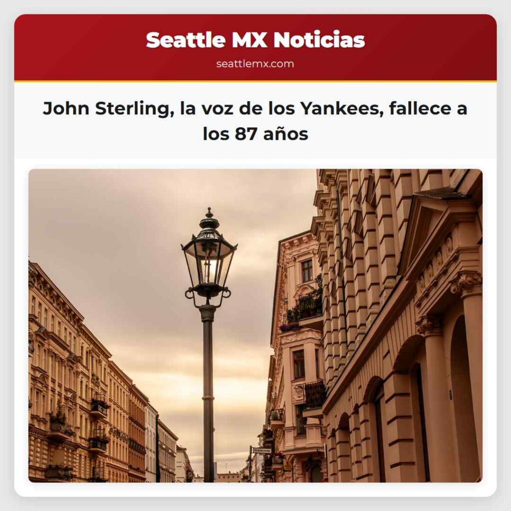 John Sterling, la voz de los Yankees, fallece a