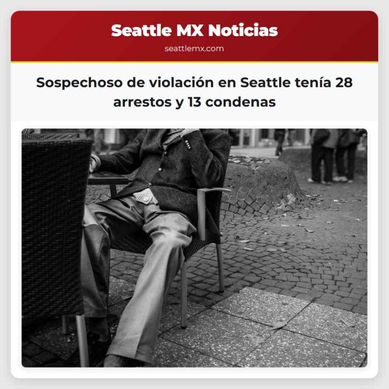 Sospechoso de violación en Seattle tenía 28 arrestos y 13 condenas
