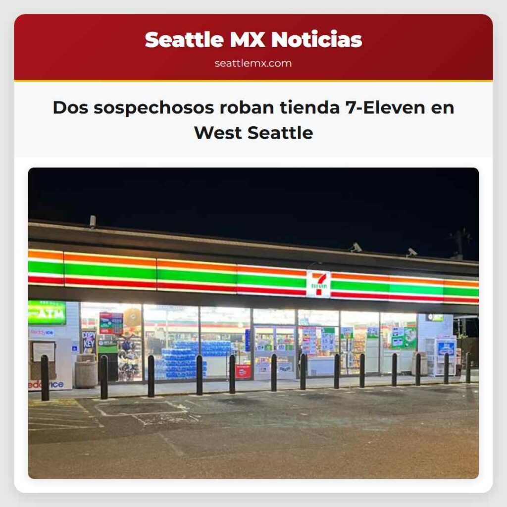 Dos sospechosos roban tienda 7-Eleven en West