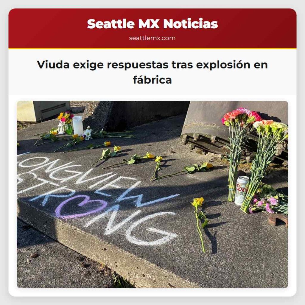 Viuda exige respuestas tras explosión en fábrica