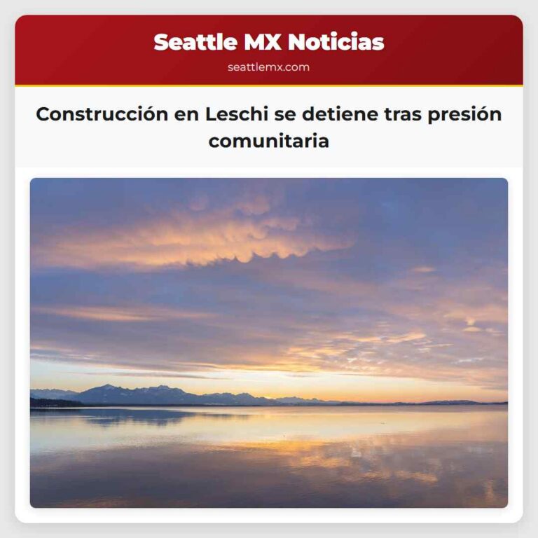 Construcción en Leschi se detiene tras presión comunitaria