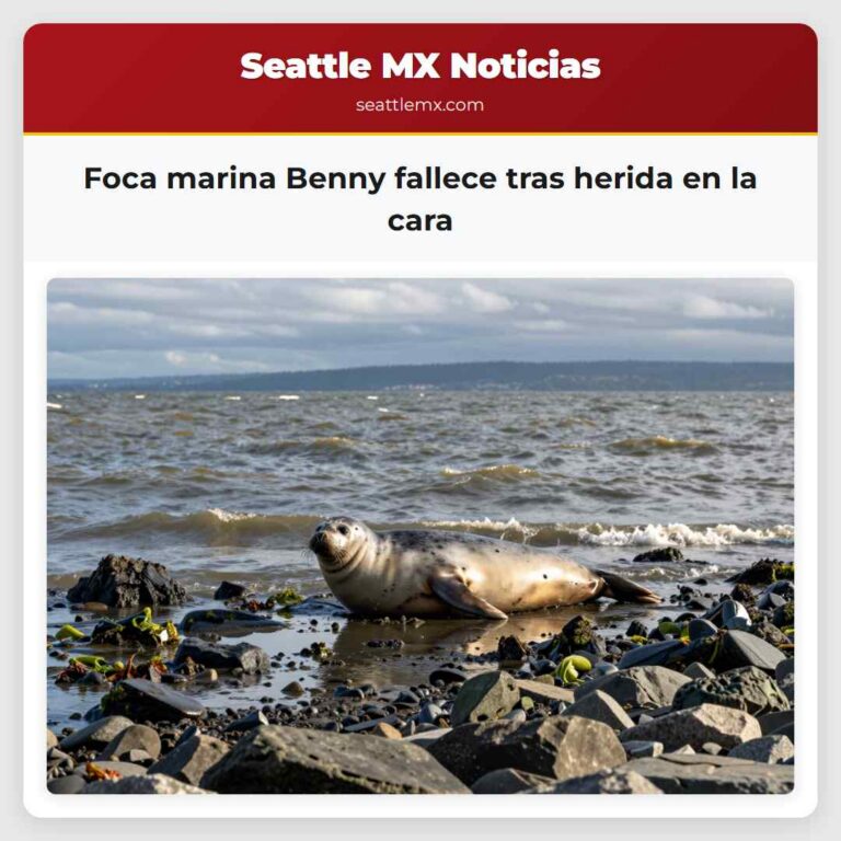 Foca marina Benny fallece tras herida en la cara