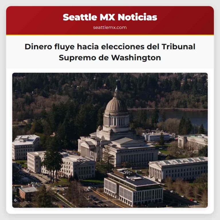 Dinero fluye hacia elecciones del Tribunal Supremo de Washington