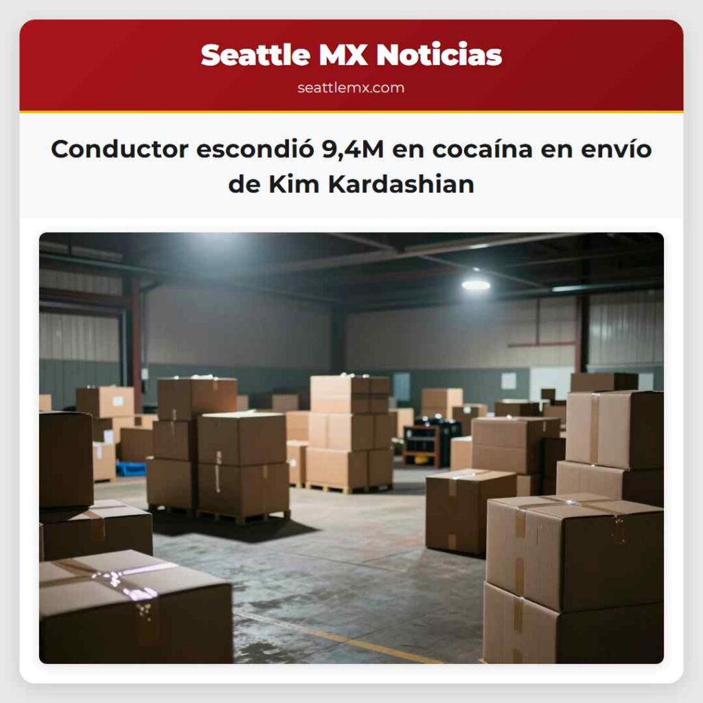 Conductor escondió 9,4M en cocaína en envío de
