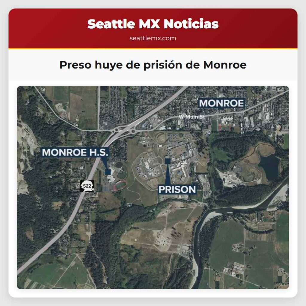 Preso huye de prisión de Monroe