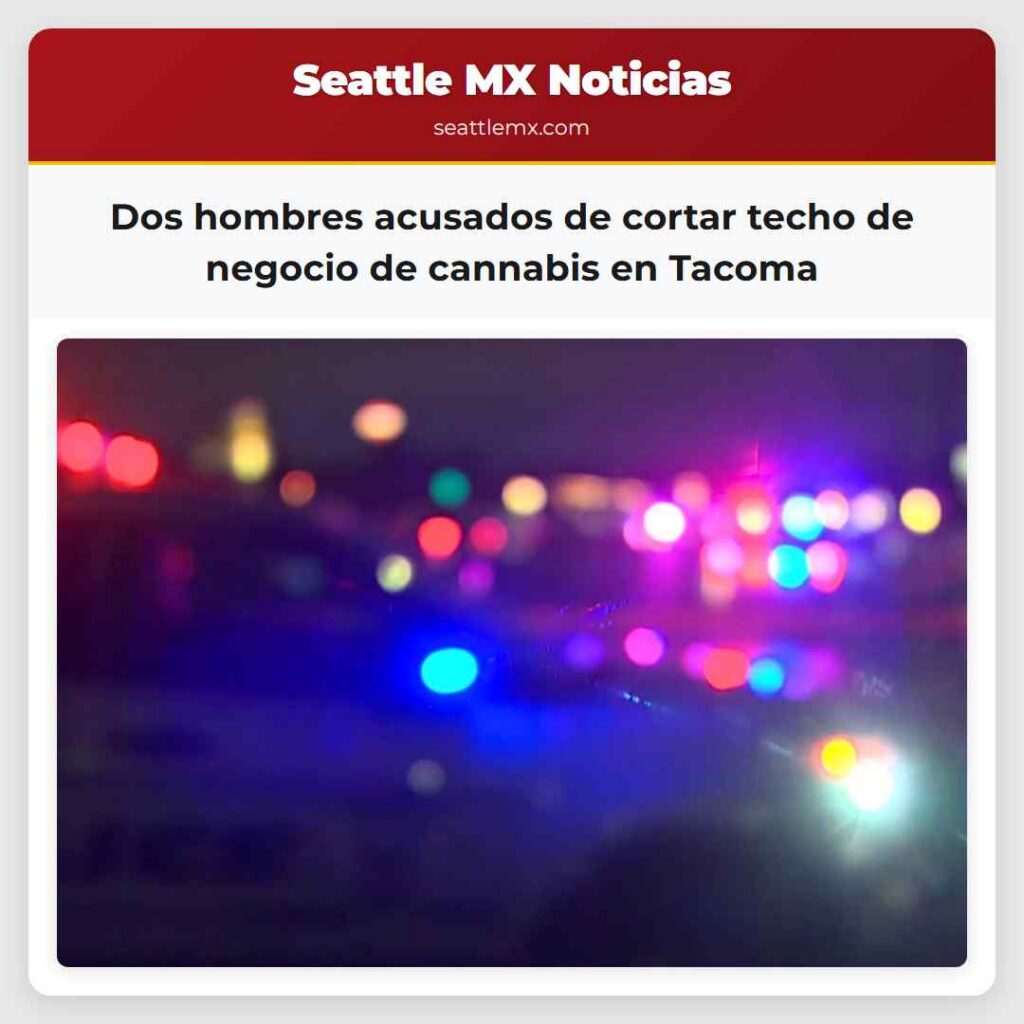 Dos hombres acusados de cortar techo de negocio