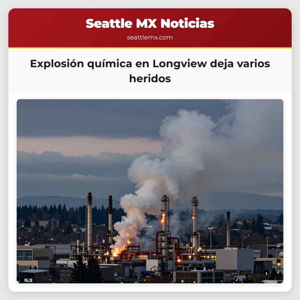 Explosión química en Longview deja varios heridos