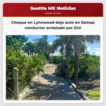 Choque en Lynnwood deja auto en llamas conductor arrestado por DUI
