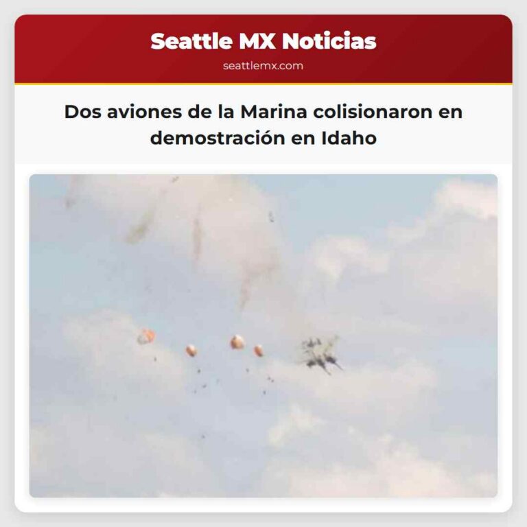 Dos aviones de la Marina colisionaron en demostración en Idaho