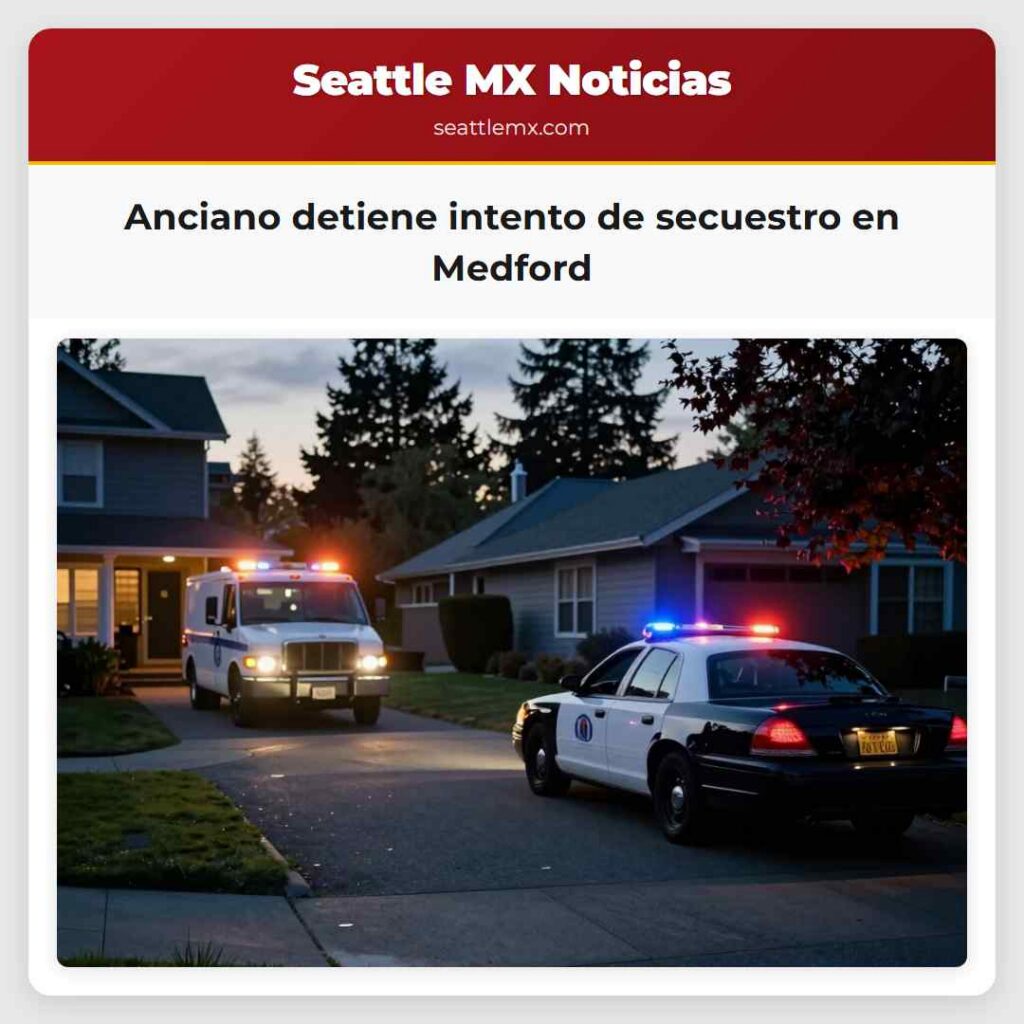 Anciano detiene intento de secuestro en Medford