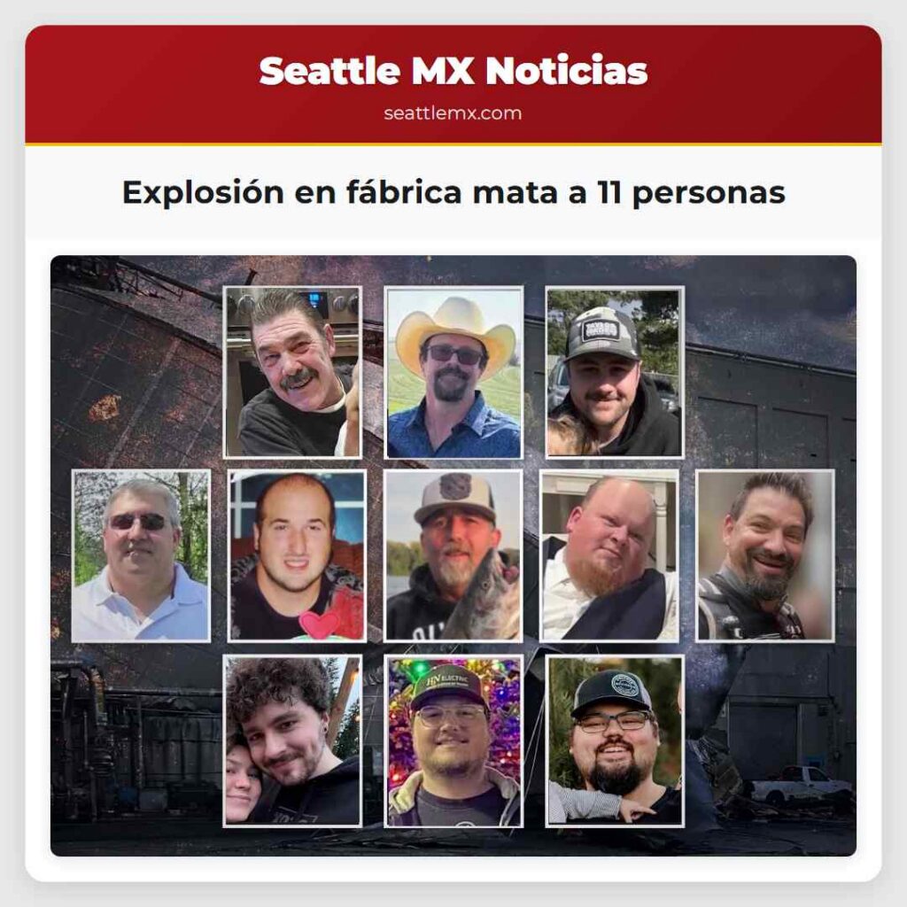 Explosión en fábrica mata a 11 personas