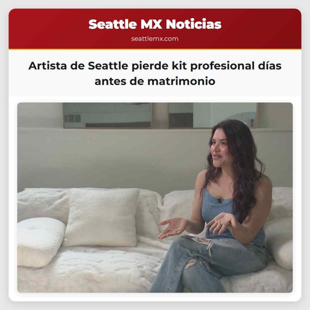 Artista de Seattle pierde kit profesional días