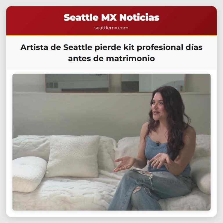 Artista de Seattle pierde kit profesional días antes de matrimonio