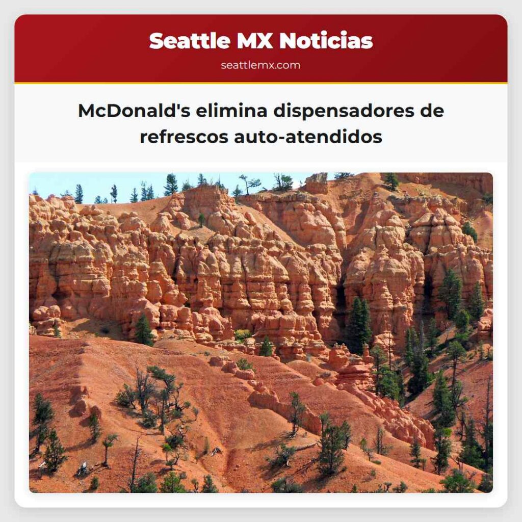 McDonald's elimina dispensadores de refrescos