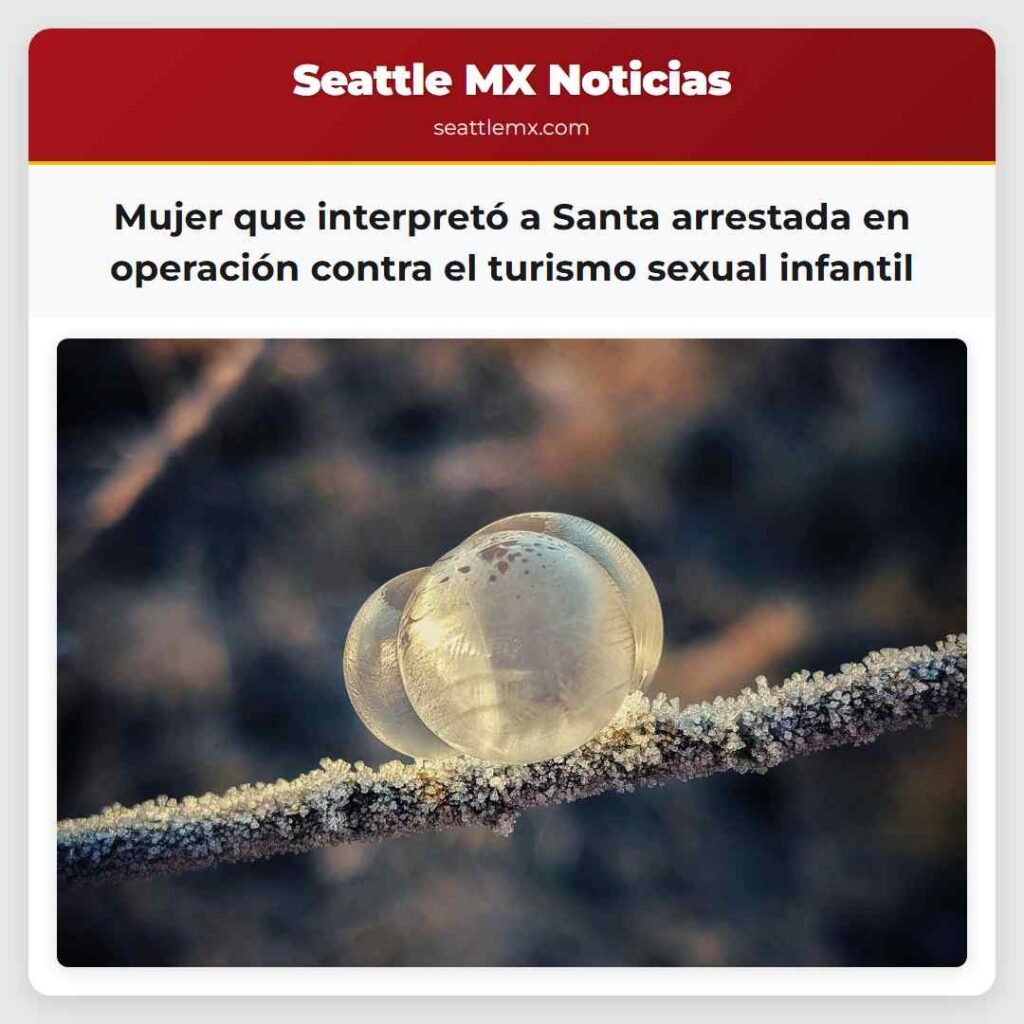 Mujer que interpretó a Santa arrestada en