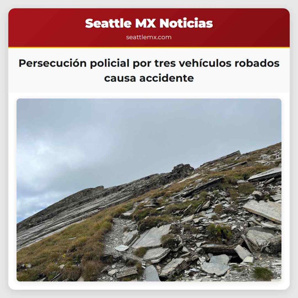 Persecución policial por tres vehículos robados