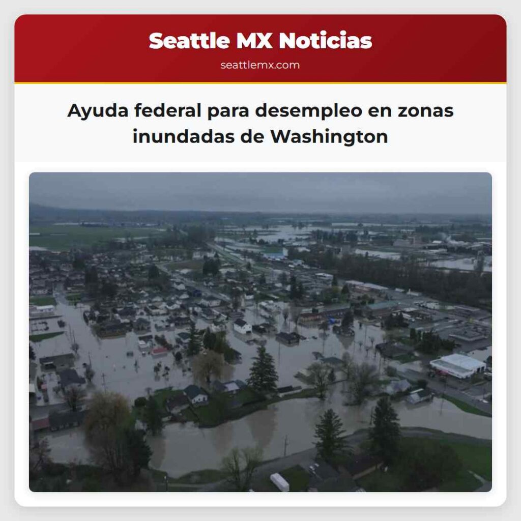 Ayuda federal para desempleo en zonas inundadas