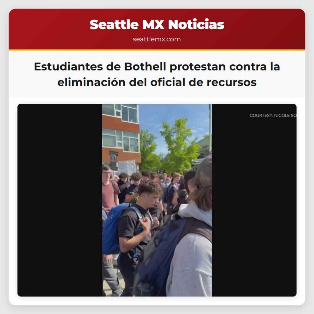 Estudiantes de Bothell protestan contra la