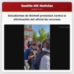Estudiantes de Bothell protestan contra la eliminación del oficial de recursos