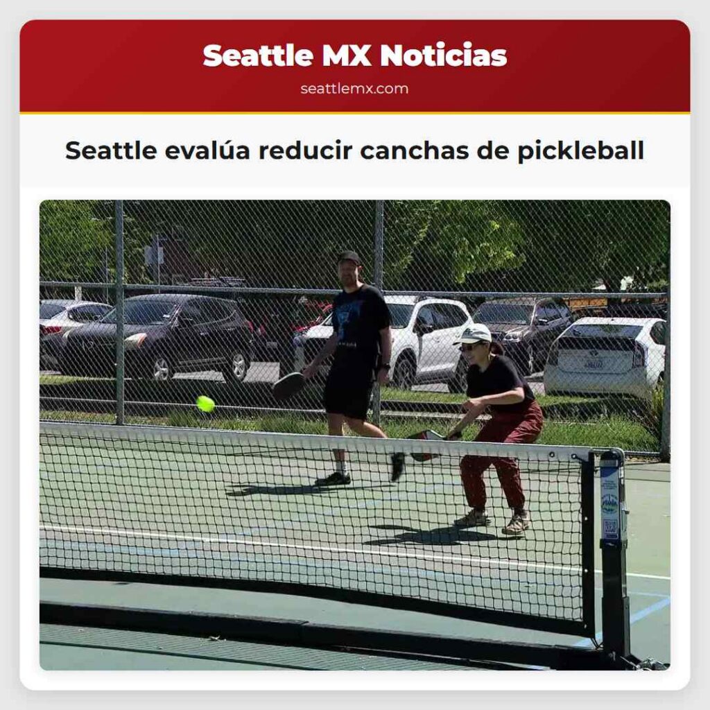 Seattle evalúa reducir canchas de pickleball