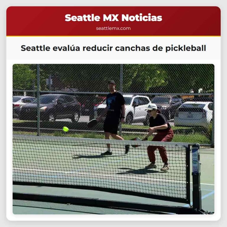 Seattle evalúa reducir canchas de pickleball