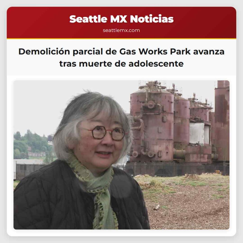 Demolición parcial de Gas Works Park avanza tras