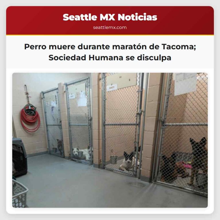 Perro muere durante maratón de Tacoma Sociedad Humana se disculpa
