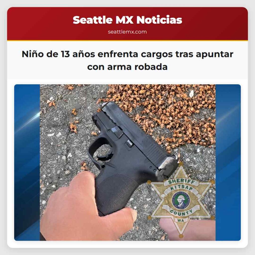 Niño de 13 años enfrenta cargos tras apuntar con