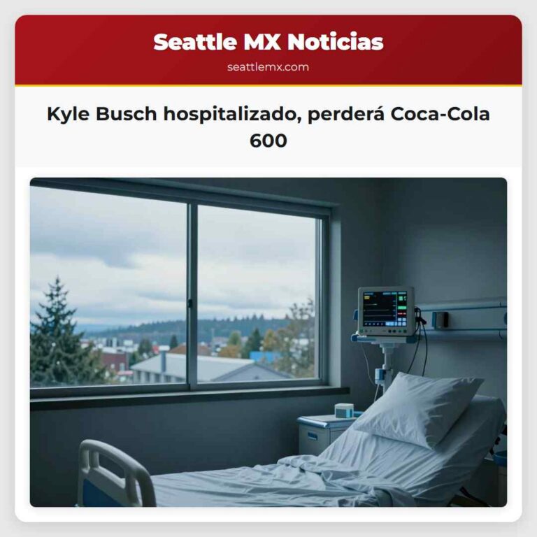 Kyle Busch hospitalizado perderá Coca-Cola 600