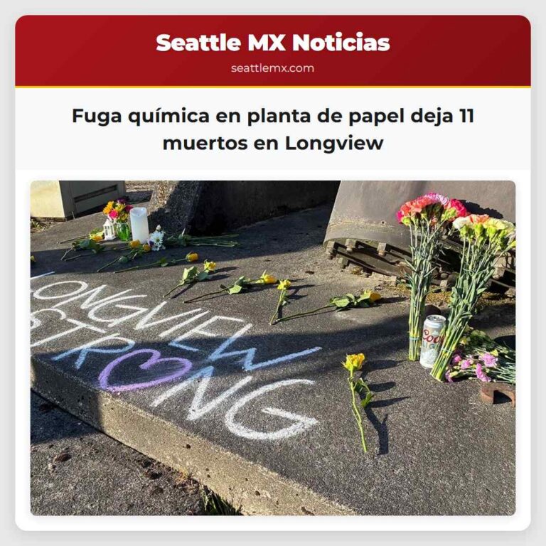Fuga química en planta de papel deja 11 muertos en Longview