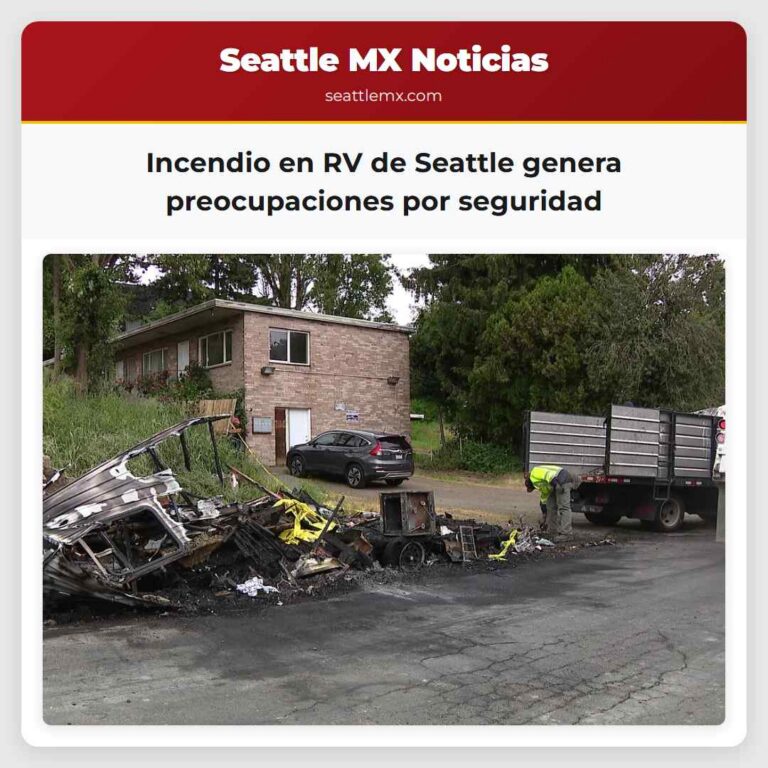 Incendio en RV de Seattle genera preocupaciones por seguridad