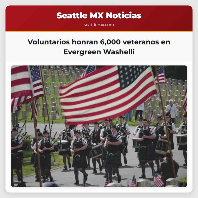 Voluntarios honran 6000 veteranos en Evergreen Washelli