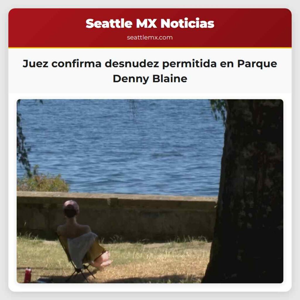 Juez confirma desnudez permitida en Parque Denny