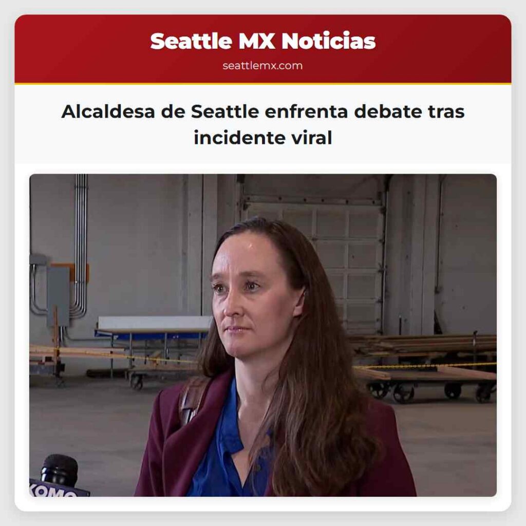Alcaldesa de Seattle enfrenta debate tras