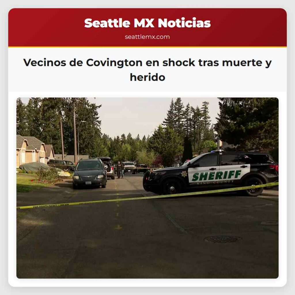 Vecinos de Covington en shock tras muerte y herido