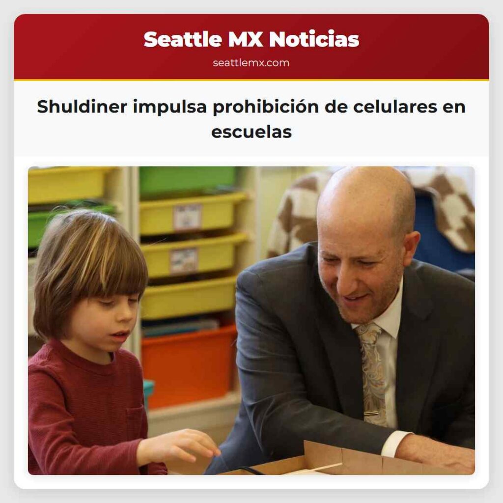 Shuldiner impulsa prohibición de celulares en
