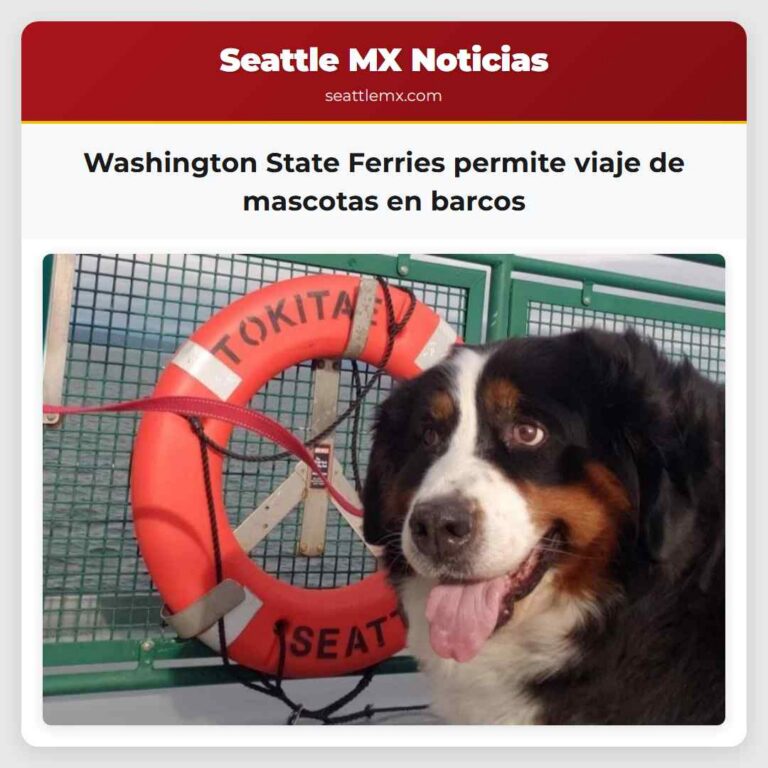 Washington State Ferries permite viaje de mascotas en barcos