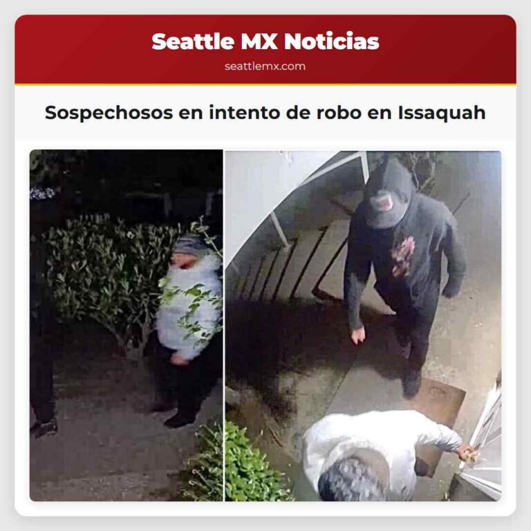 Sospechosos en intento de robo en Issaquah