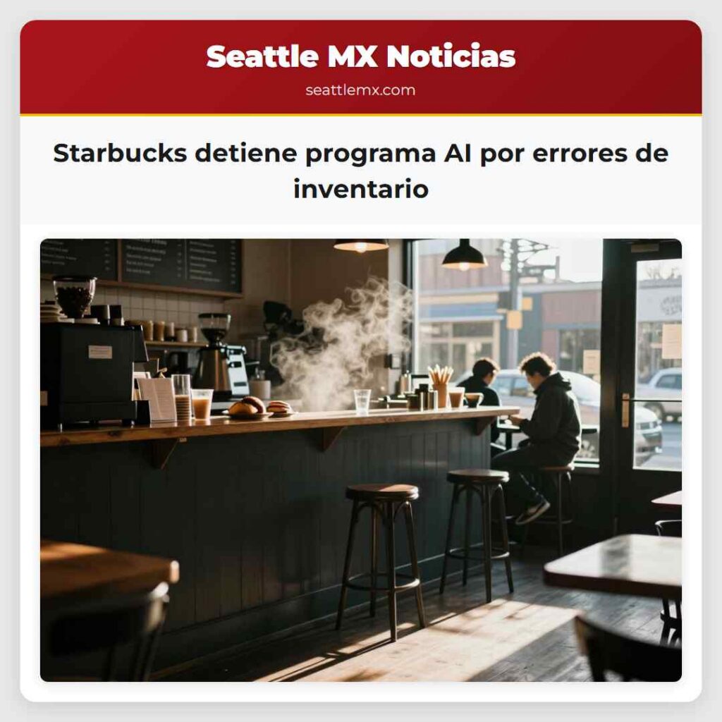 Starbucks detiene programa AI por errores de