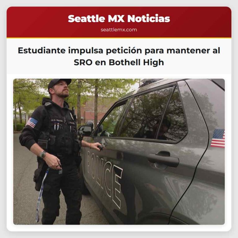Estudiante impulsa petición para mantener al SRO en Bothell High