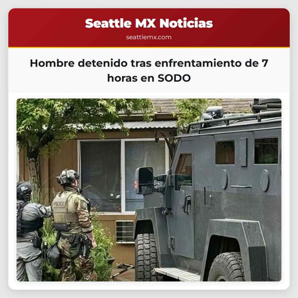 Hombre detenido tras enfrentamiento de 7 horas en