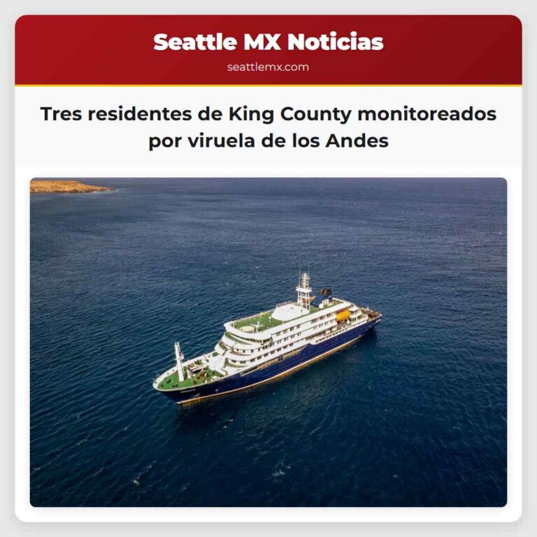 Tres residentes de King County monitoreados por viruela de los Andes