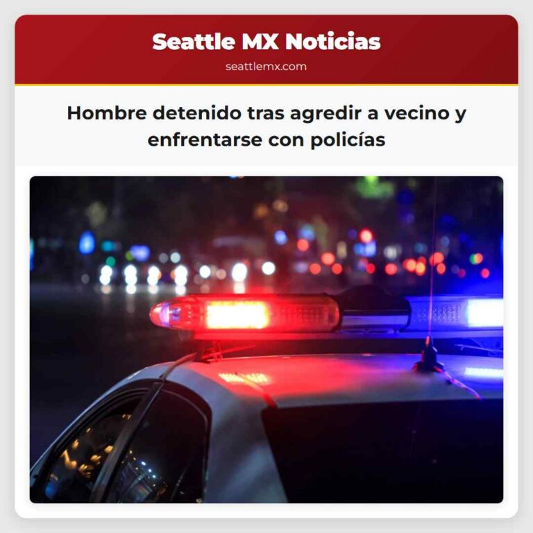 Hombre detenido tras agredir a vecino y enfrentarse con policías