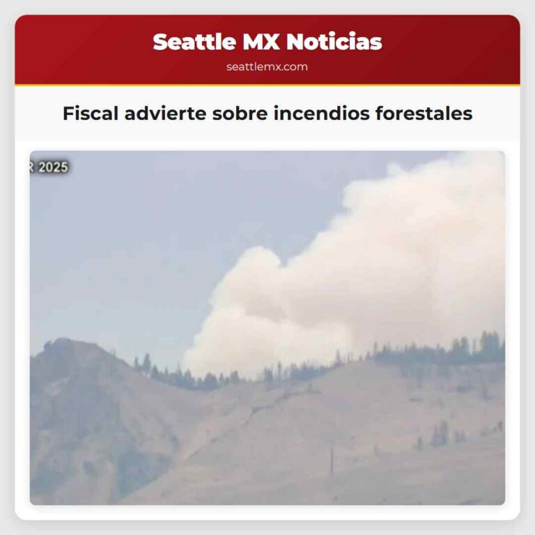Fiscal advierte sobre incendios forestales
