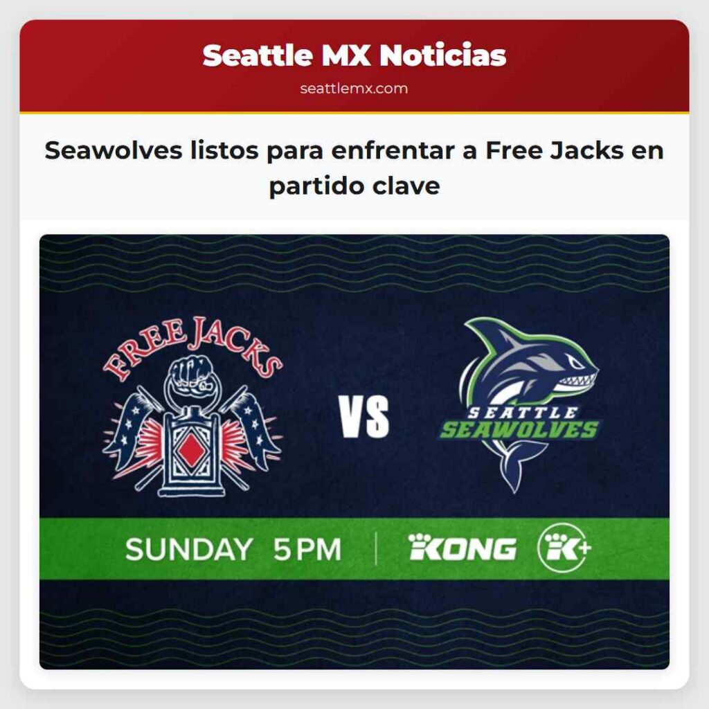 Seawolves listos para enfrentar a Free Jacks en