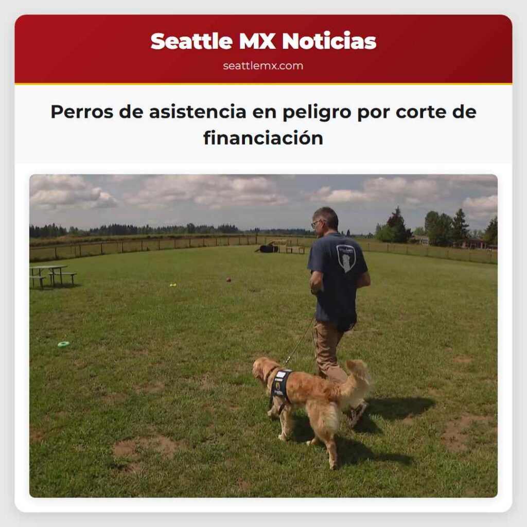 Perros de asistencia en peligro por corte de