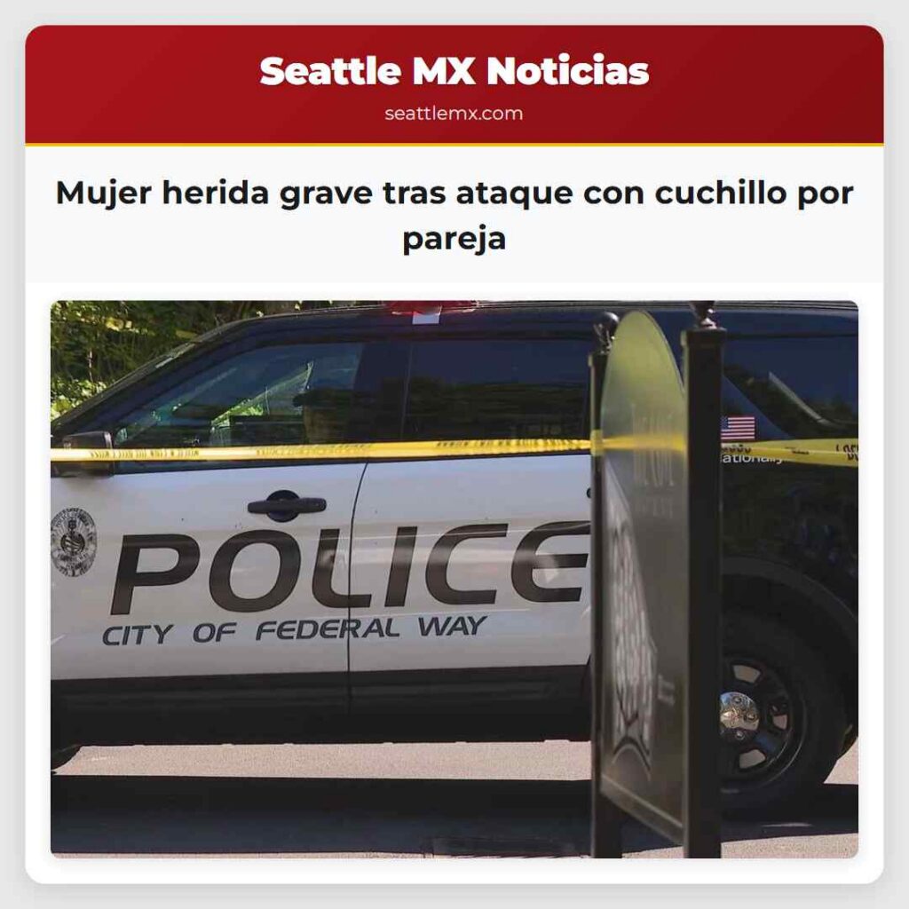 Mujer herida grave tras ataque con cuchillo por